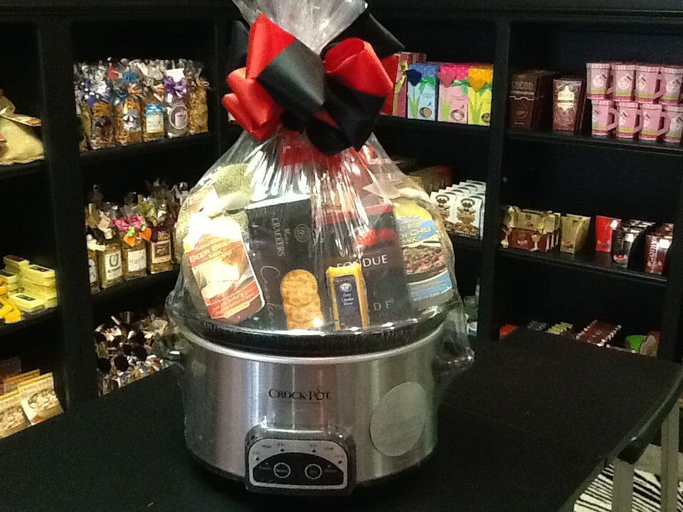 Fondue Gift Basket Ideas
 Any t including a crock pot is our kinda t I mean