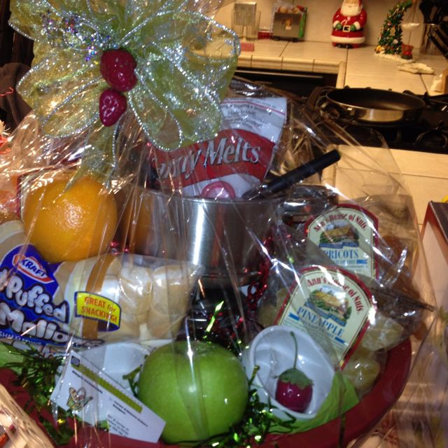 Fondue Gift Basket Ideas
 "LET S FONDUE IT" BASKET Basket Ideas