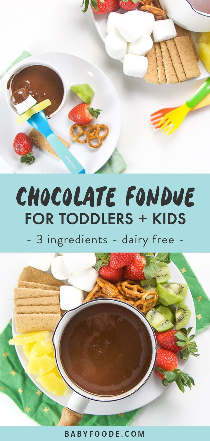 Fondue Recipes For Kids
 Easy Chocolate Fondue for Toddlers Kids Dairy Free