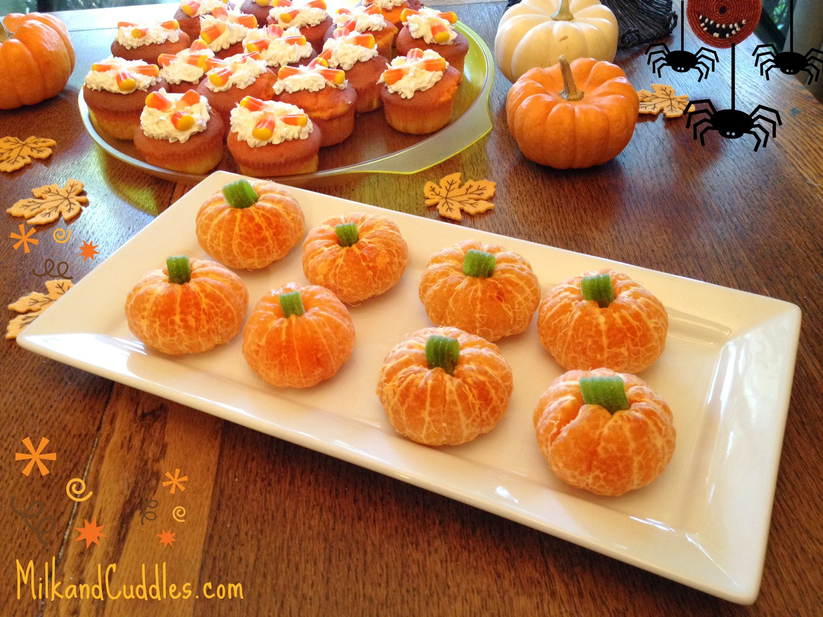 Food For Halloween Party Ideas
 Recipe &Tips for Candy Corn Cupcakes and Orange Pumpkins