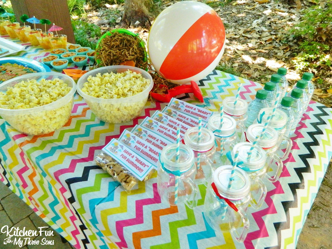 Food Ideas For Party At The Beach
 Teddy Bear Beach Party Treats & Snacks including a Free