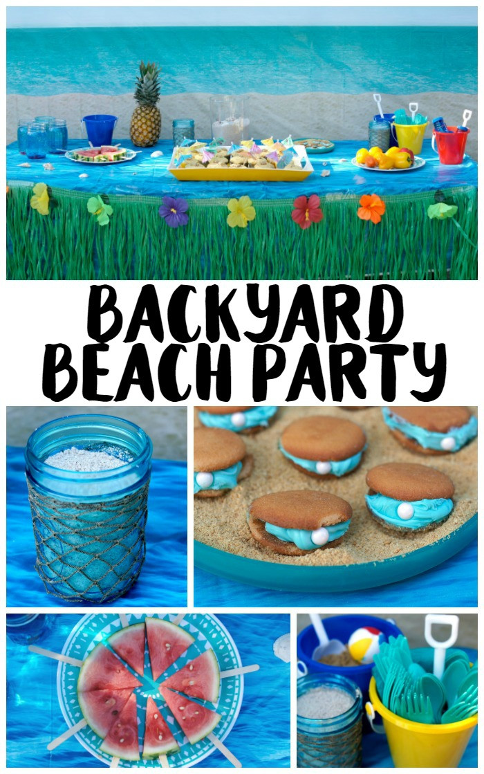 Food Ideas For Party At The Beach
 Backyard Beach Party Ideas Not Quite Susie Homemaker