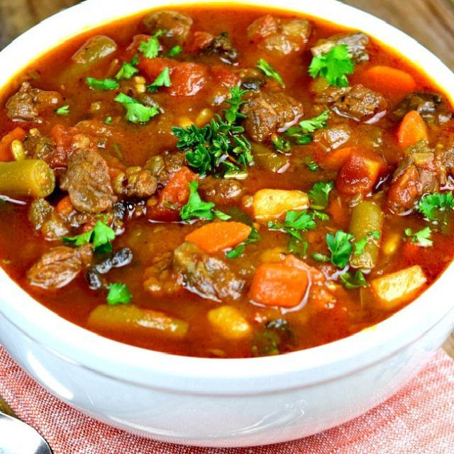 Food Network Vegetable Beef Soup
 Ve able Beef Soup Recipe