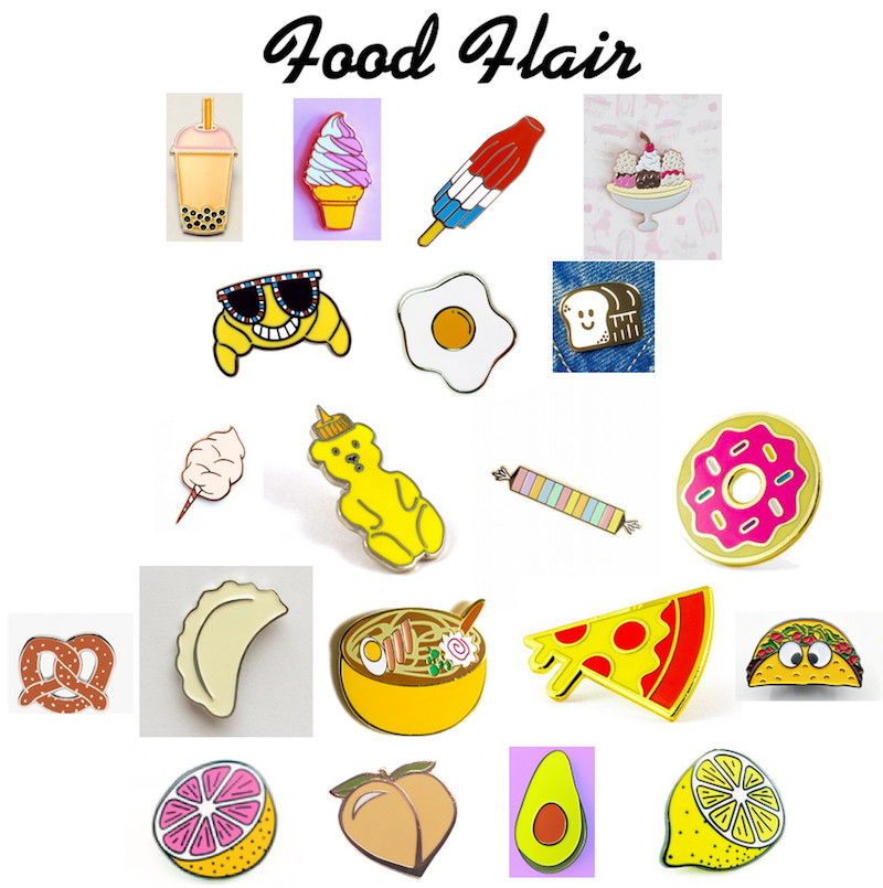 Food Pins
 Food Flair Oh Hey