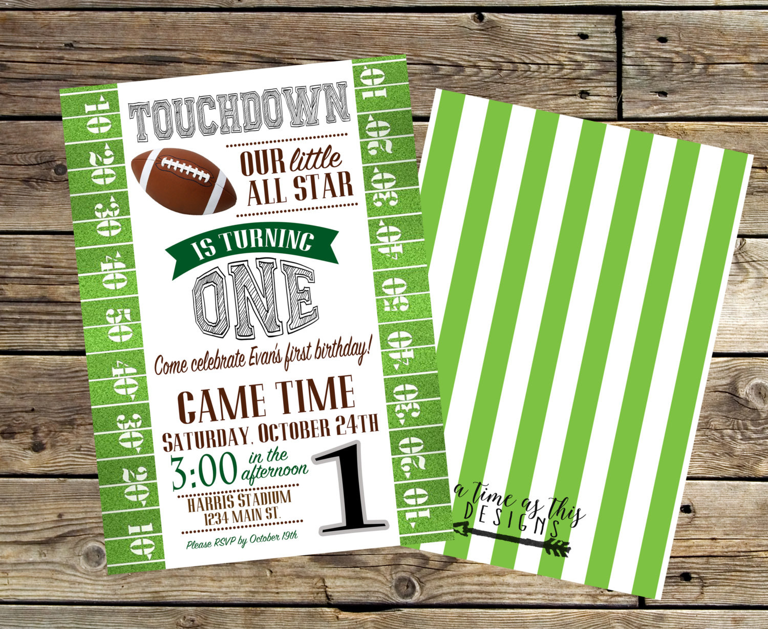 Football Birthday Invitations
 Football Birthday Invitation by ATimeAsThisDesigns on Etsy