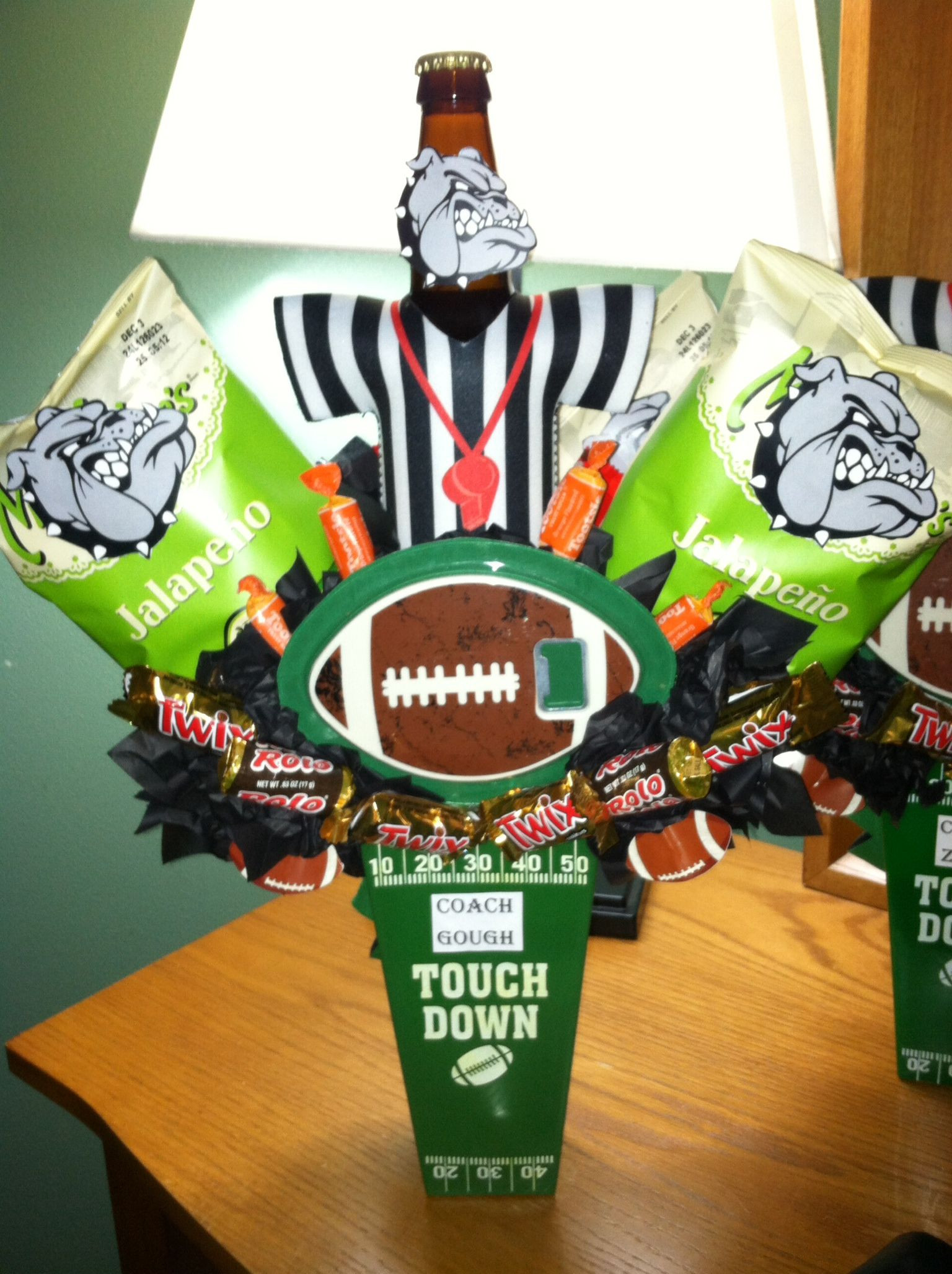 Football Gift Baskets Ideas
 Football coaches t Beer candy bouquet