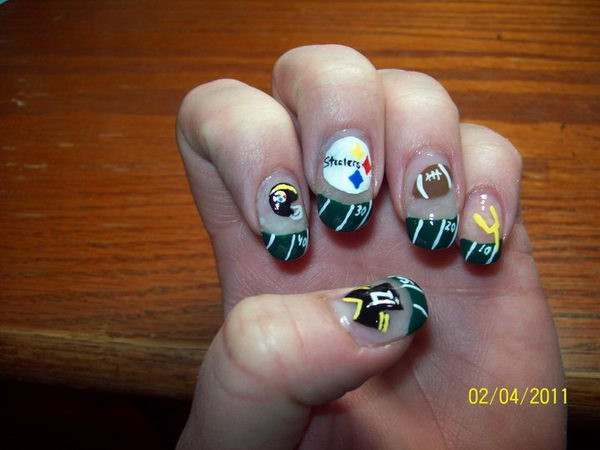 Football Nail Art Designs
 25 Cool Football Nail Art Designs Hative