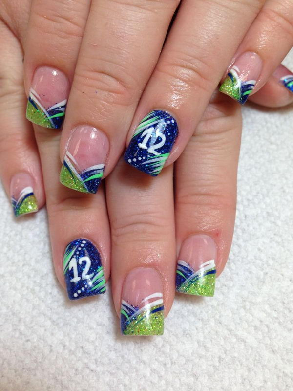 Football Nail Art Designs
 25 Cool Football Nail Art Designs Hative