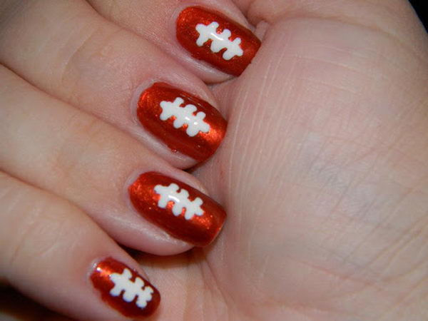 Football Nail Art Designs
 25 Cool Football Nail Art Designs Hative