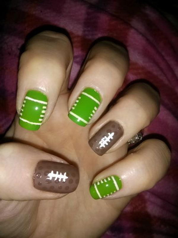 Football Nail Art Designs
 25 Cool Football Nail Art Designs Hative