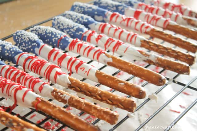 Fourth Of July Pretzels
 Fourth of July Dessert Dipped Pretzels The 36th AVENUE