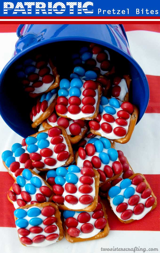 Fourth Of July Pretzels
 Patriotic Pretzel Bites Two Sisters Crafting