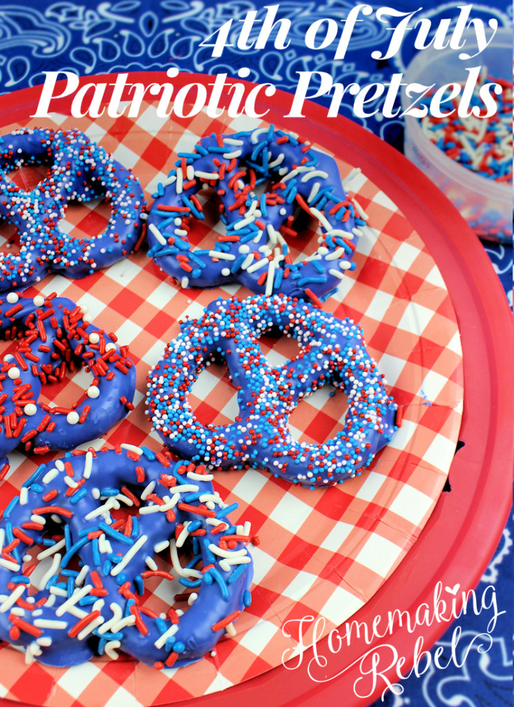 Fourth Of July Pretzels
 4th July Patriotic Pretzels Homemaking Rebel