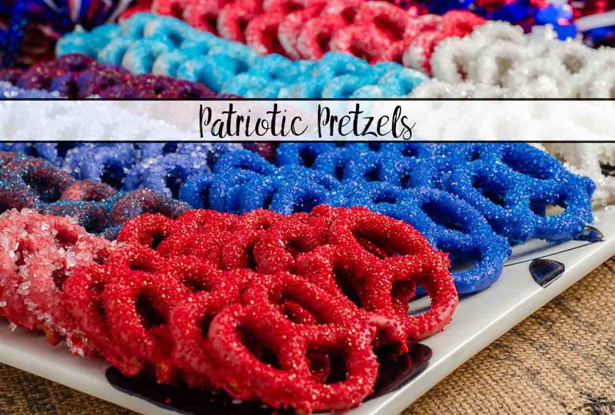 Fourth Of July Pretzels
 Patriotic Pretzels Sweet & Salty Fourth of July Snack