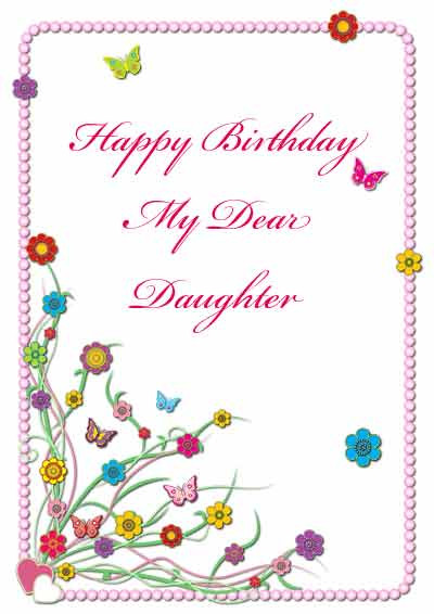 Free Birthday Cards For Daughter
 Free Printable Birthday Cards for Your Son or Daughter