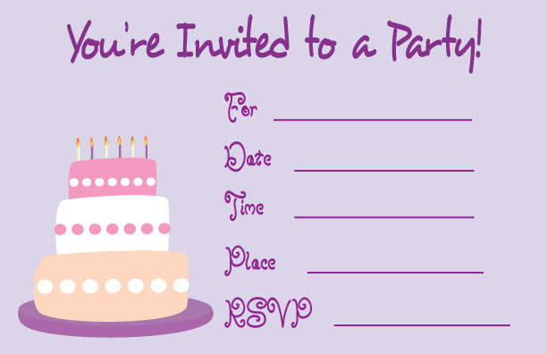 Free Birthday Invitation Cards
 Free Printable Birthday Invite Design – FREE Printable