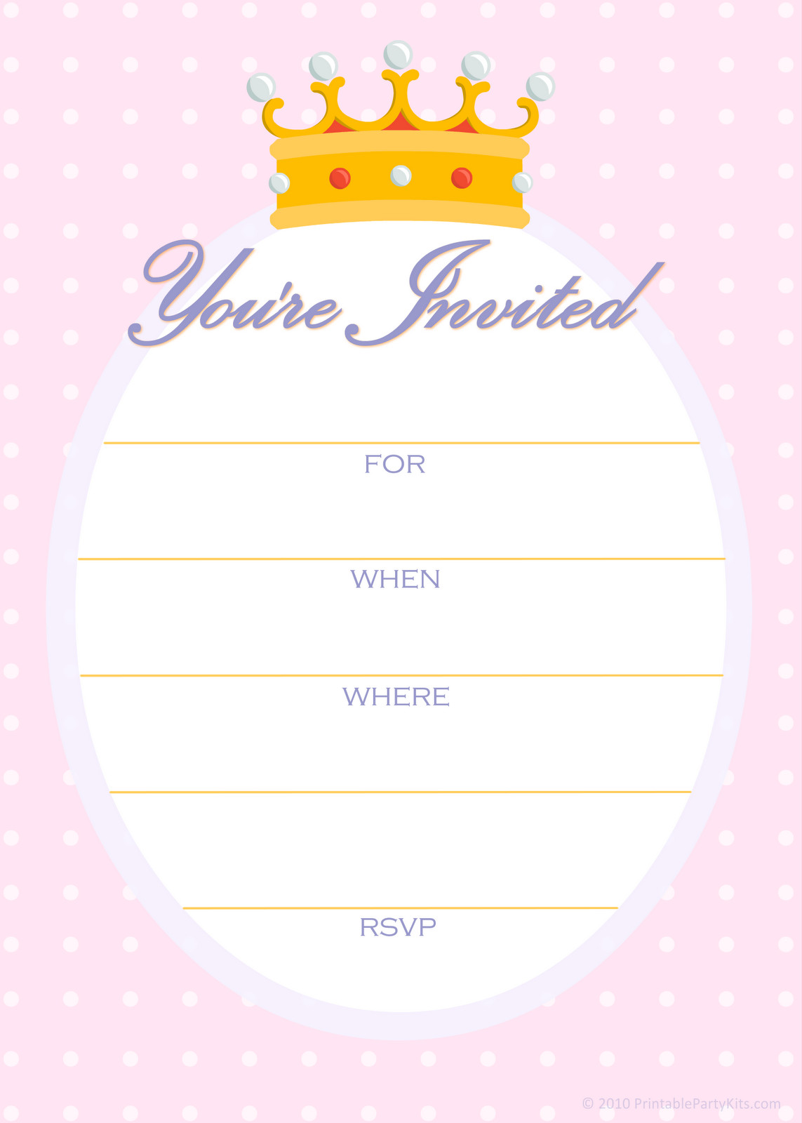 Free Birthday Invitation Template
 Free Printable Party Invitations April 2010