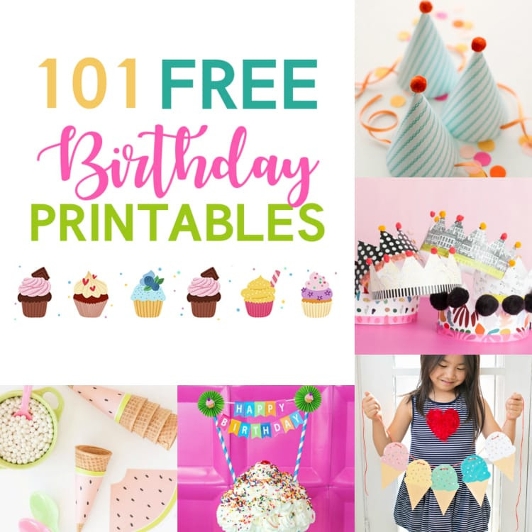 Free Birthday Party Printables
 101 Free Birthday Printables