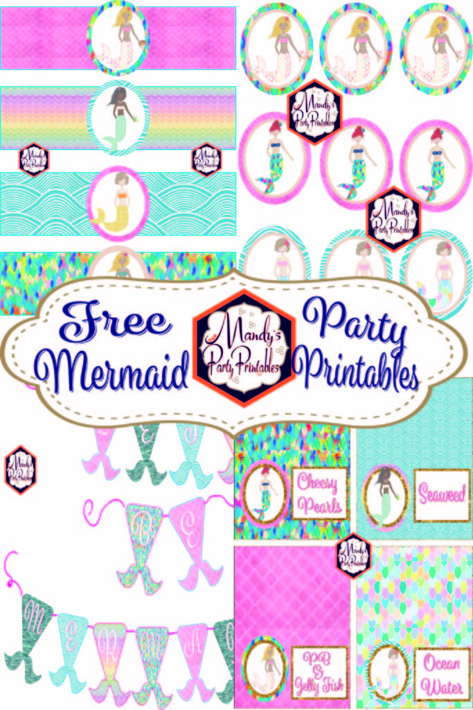 Free Birthday Party Printables
 Free Mermaid Birthday Party Printables