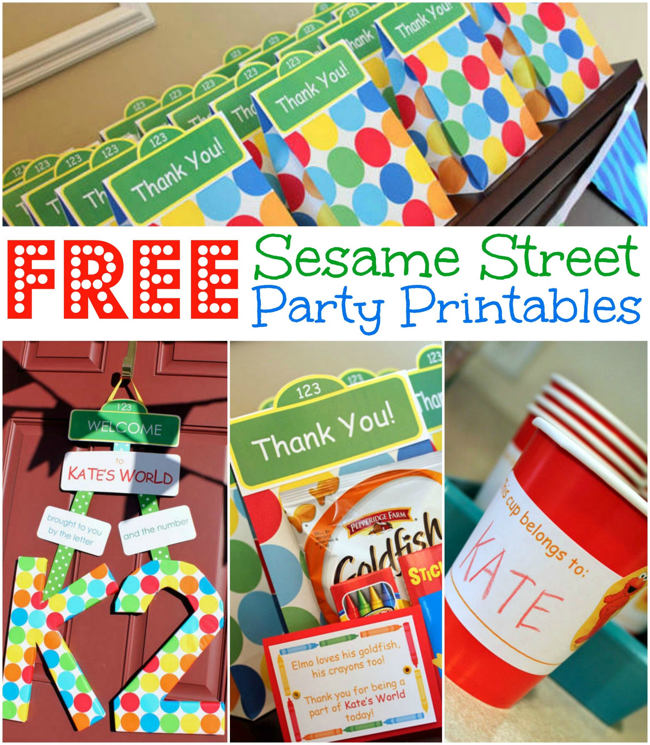 Free Birthday Party Printables
 FREE Sesame Street Birthday Party Printables