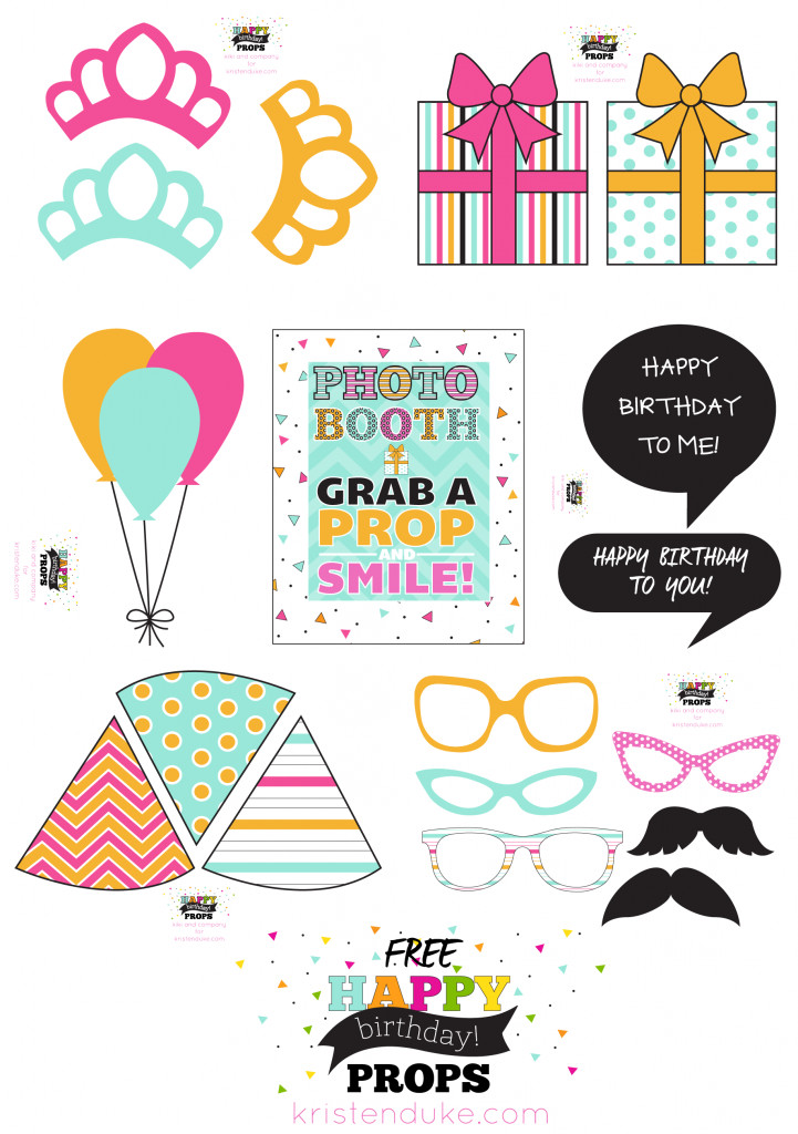 Free Birthday Party Printables
 Free Birthday Printables Eighteen25