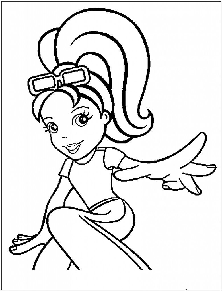 Free Coloring Pages For Kids To Print
 Free Printable Polly Pocket Coloring Pages For Kids