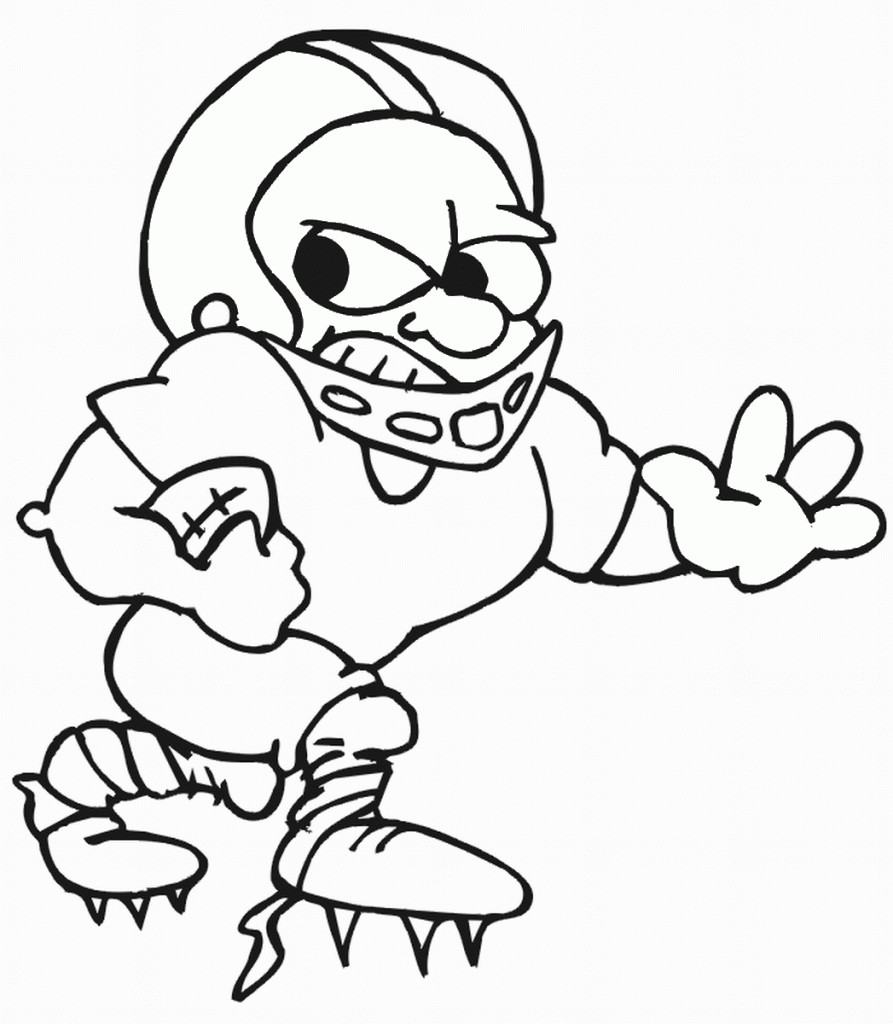 Free Coloring Pages For Kids To Print
 Free Printable Football Coloring Pages for Kids Best