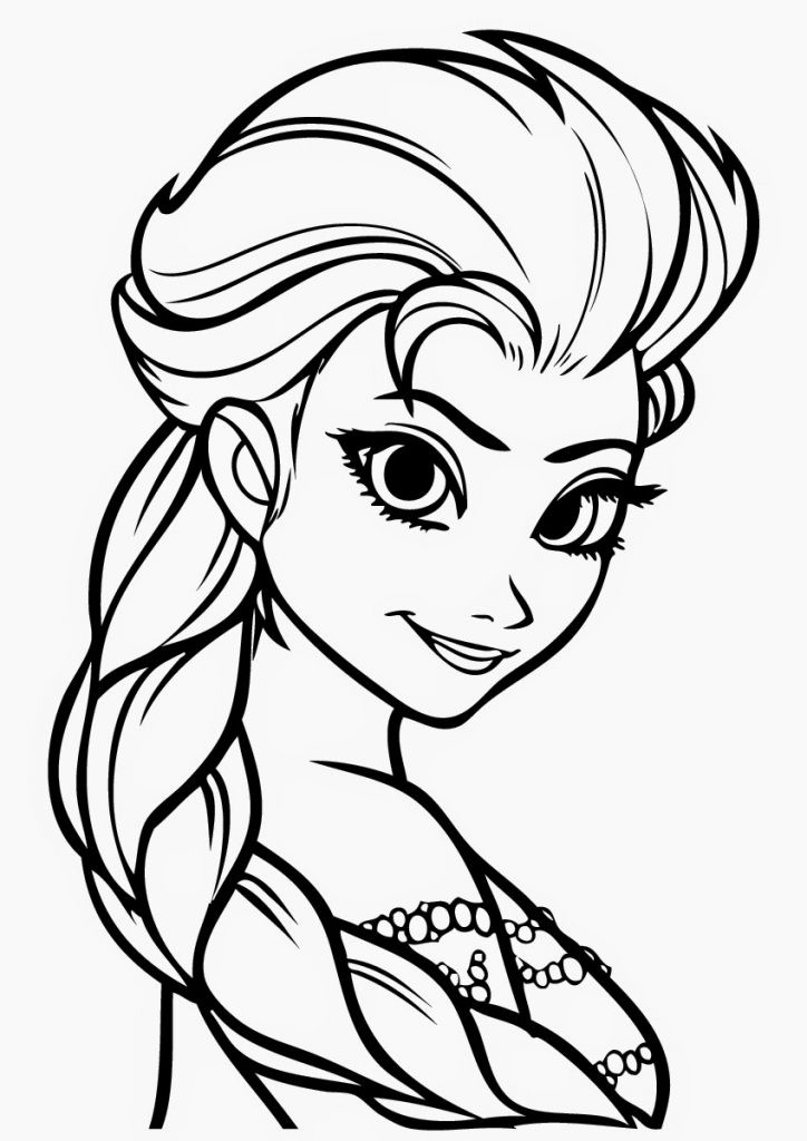 Free Coloring Pages For Kids To Print
 Elsa Coloring Page picture