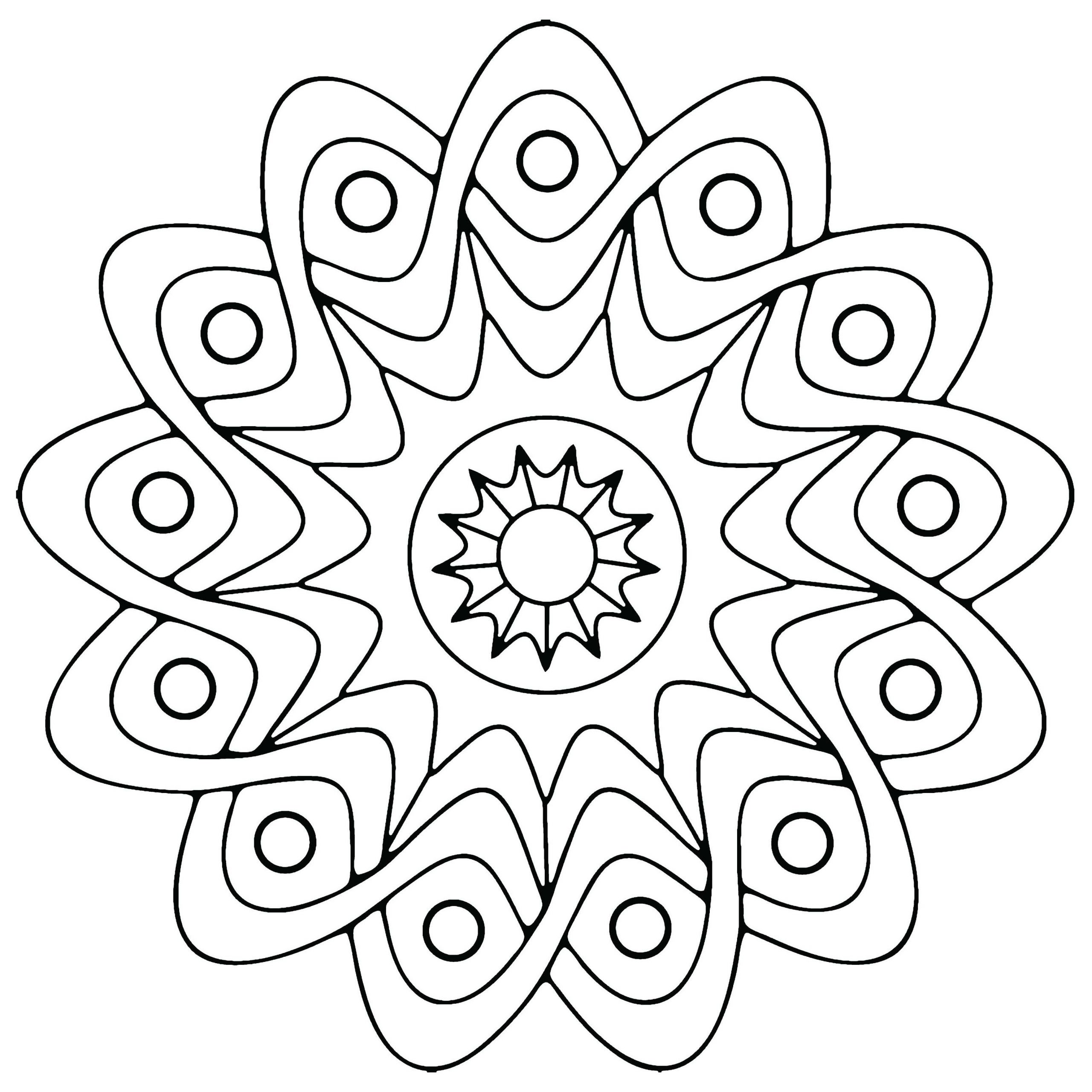 Free Coloring Pages For Kids To Print
 Free Printable Geometric Coloring Pages For Kids