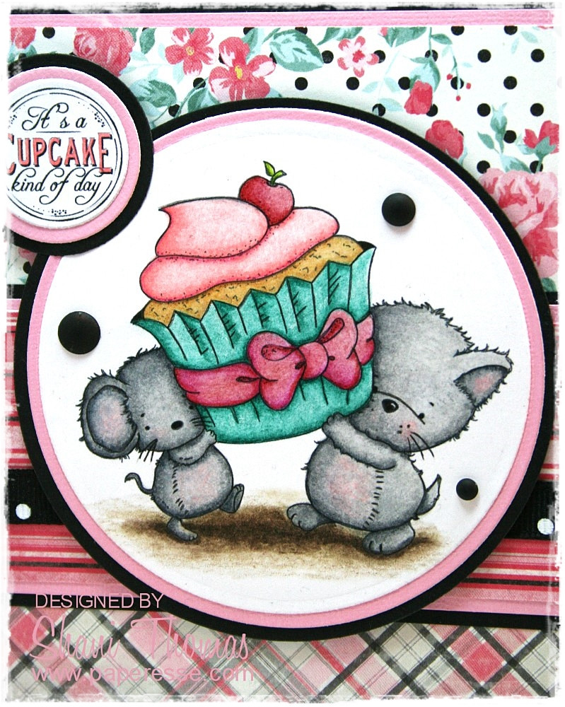 Free Digital Birthday Cards
 Paperesse Free Cupcake digital stamp birthday card