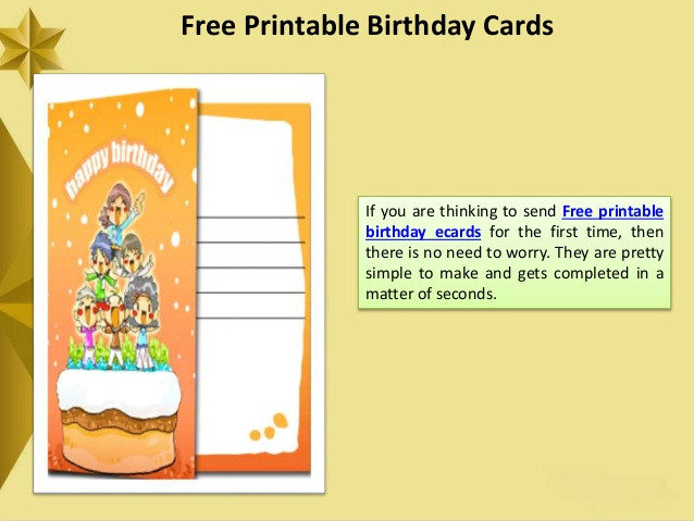 Free Digital Birthday Cards
 Free Printable Birthday Ecards An Electronic Way to Say