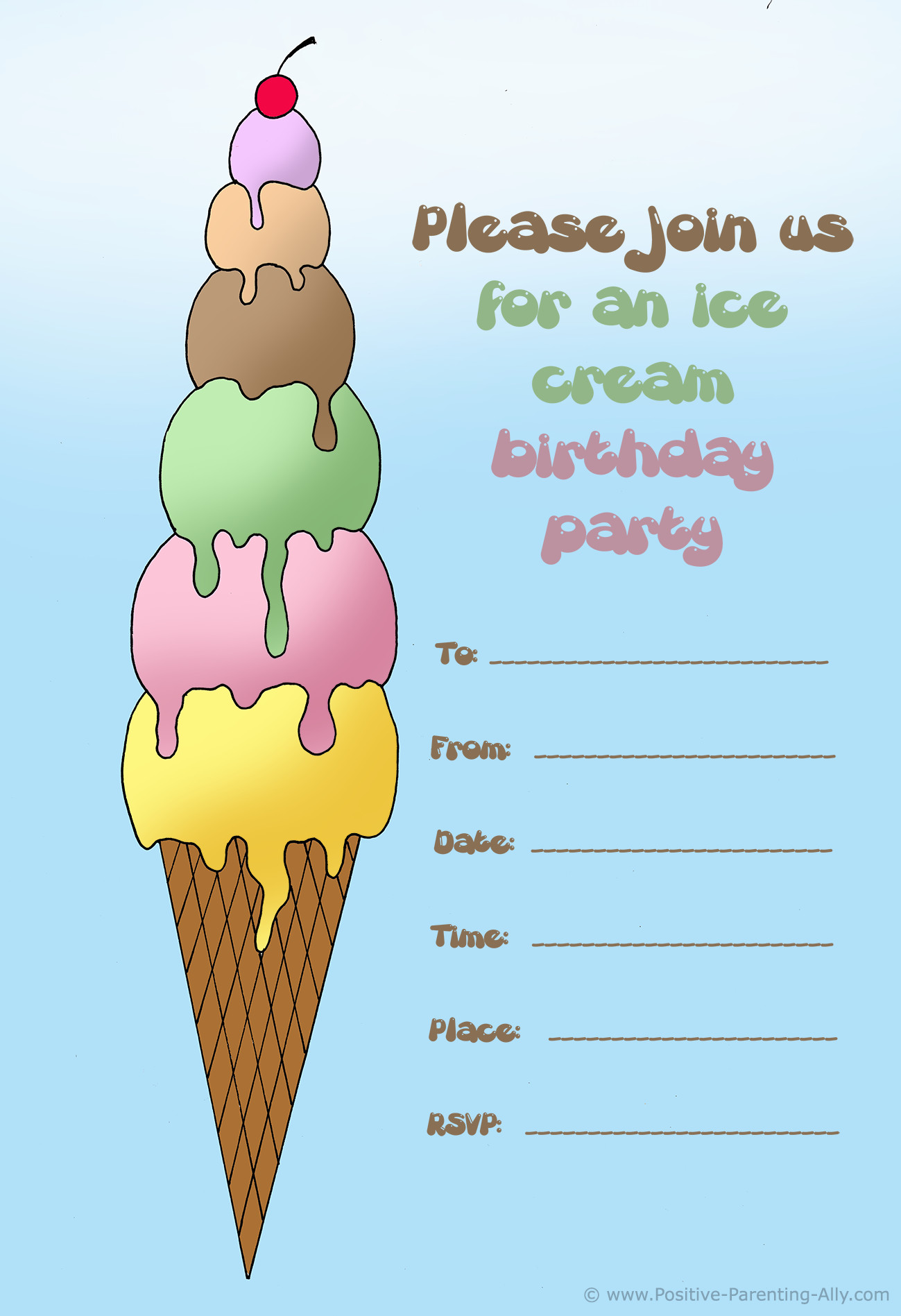 Free Evite Birthday Invitations
 Free Birthday Invitations to Print for Kids Choose Your Theme