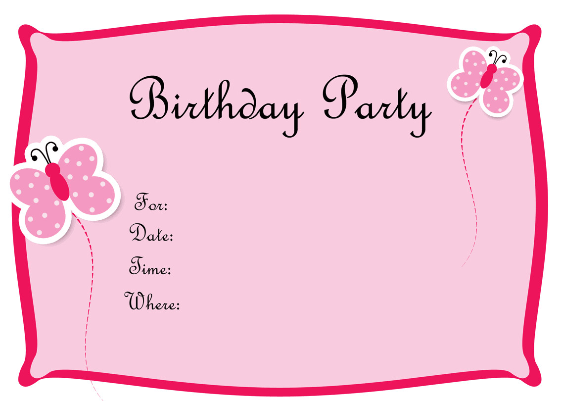 Free Evite Birthday Invitations
 Free Birthday Invitations To Print