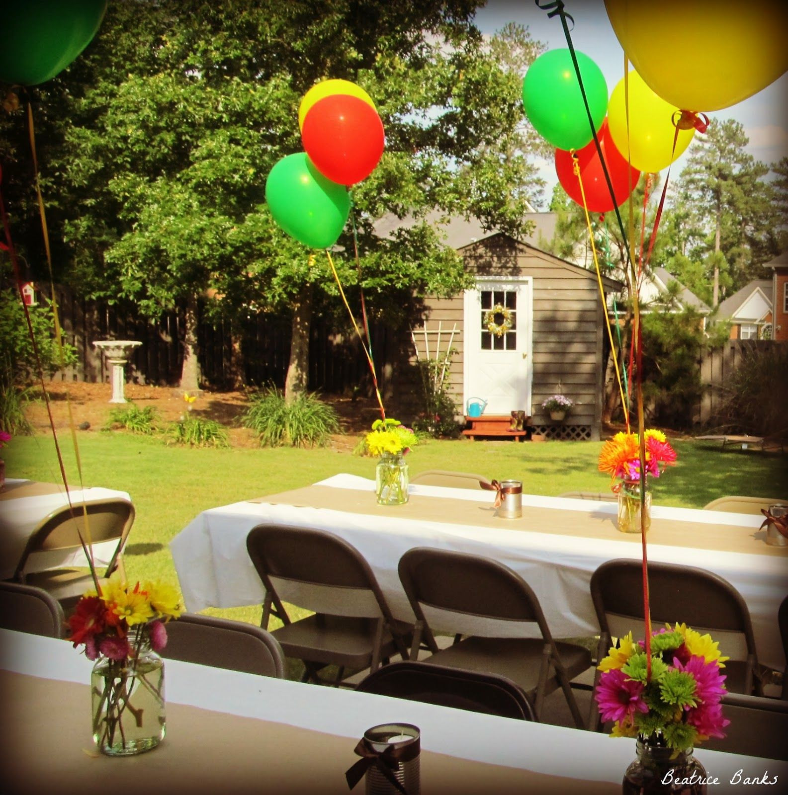 Free High School Graduation Backyard Party Ideas
 Backyard Graduation Party Beatrice Banks With images