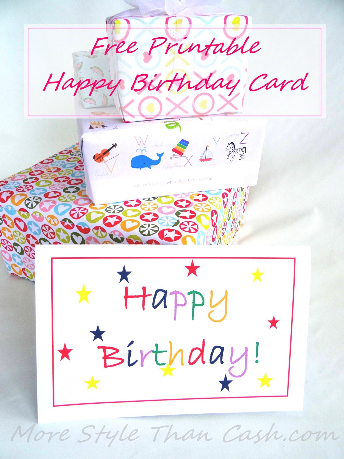 Free Online Printable Birthday Cards
 Free Printable Birthday Card