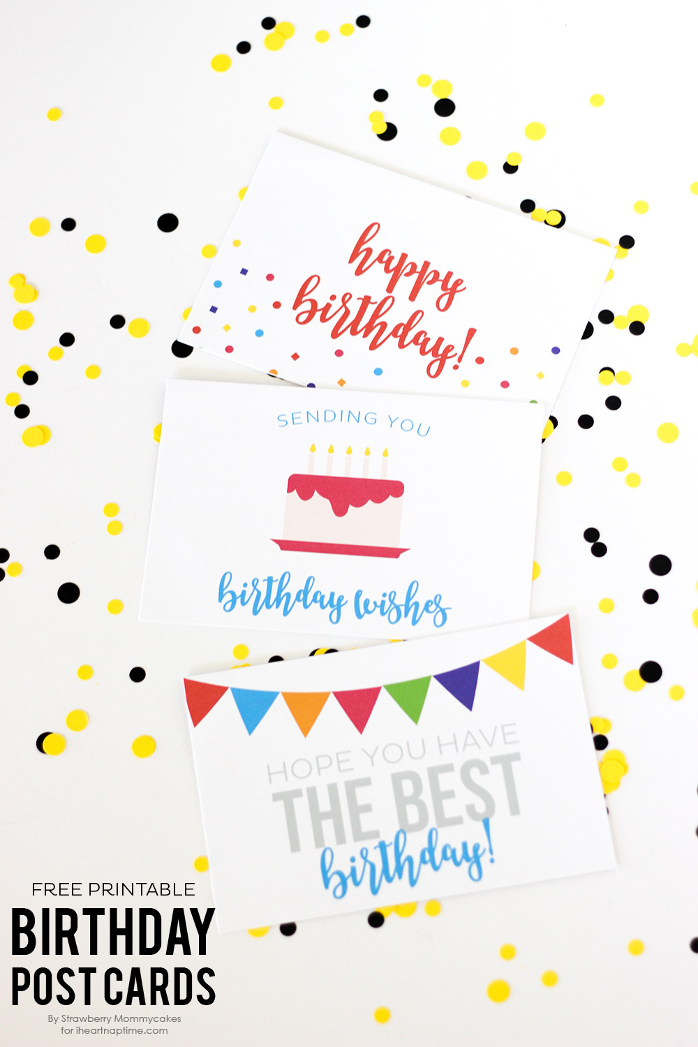 Free Online Printable Birthday Cards
 Free Birthday Printables Eighteen25