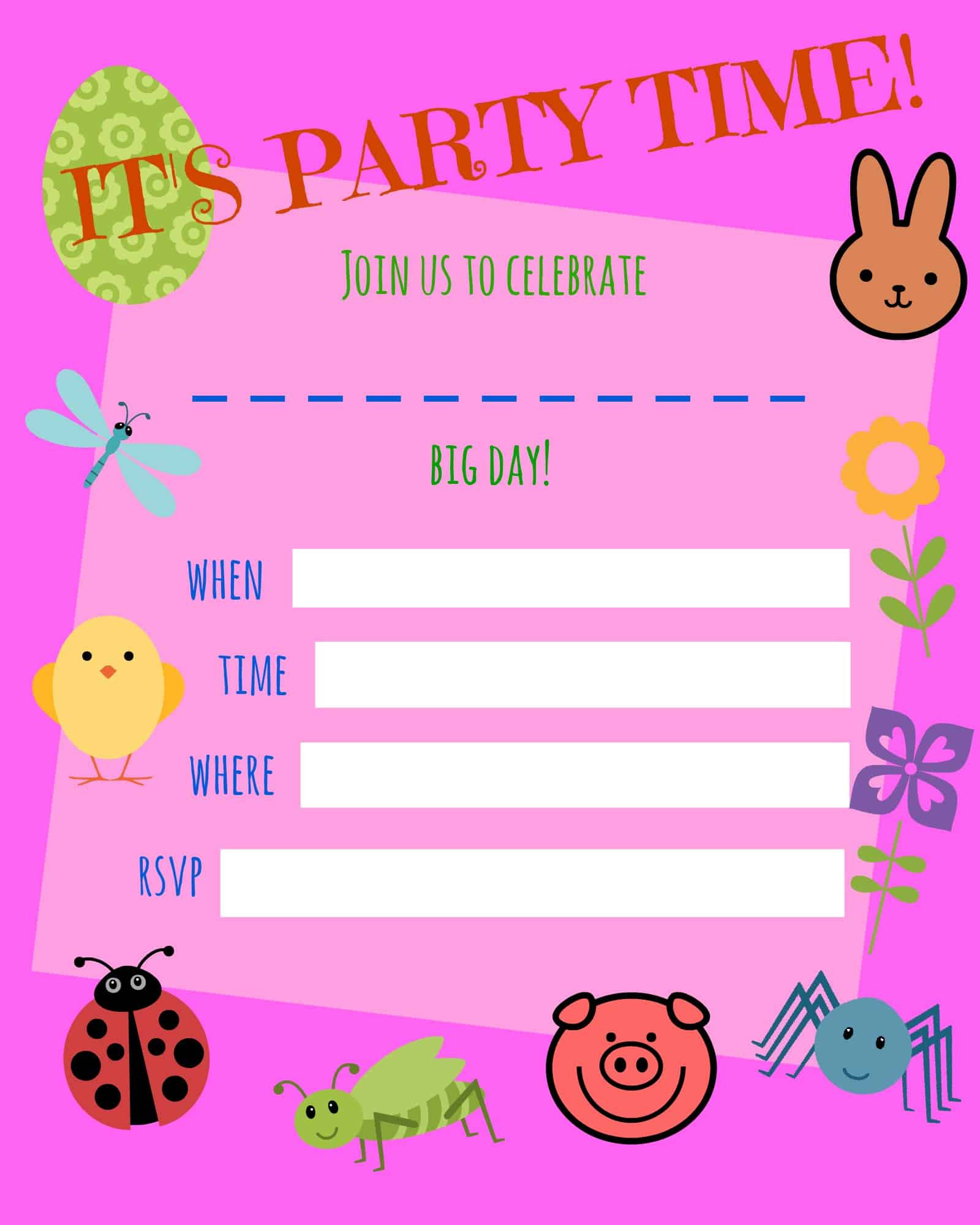 Free Online Printable Birthday Party Invitations
 Free Birthday Invitations For Girls And How To Create