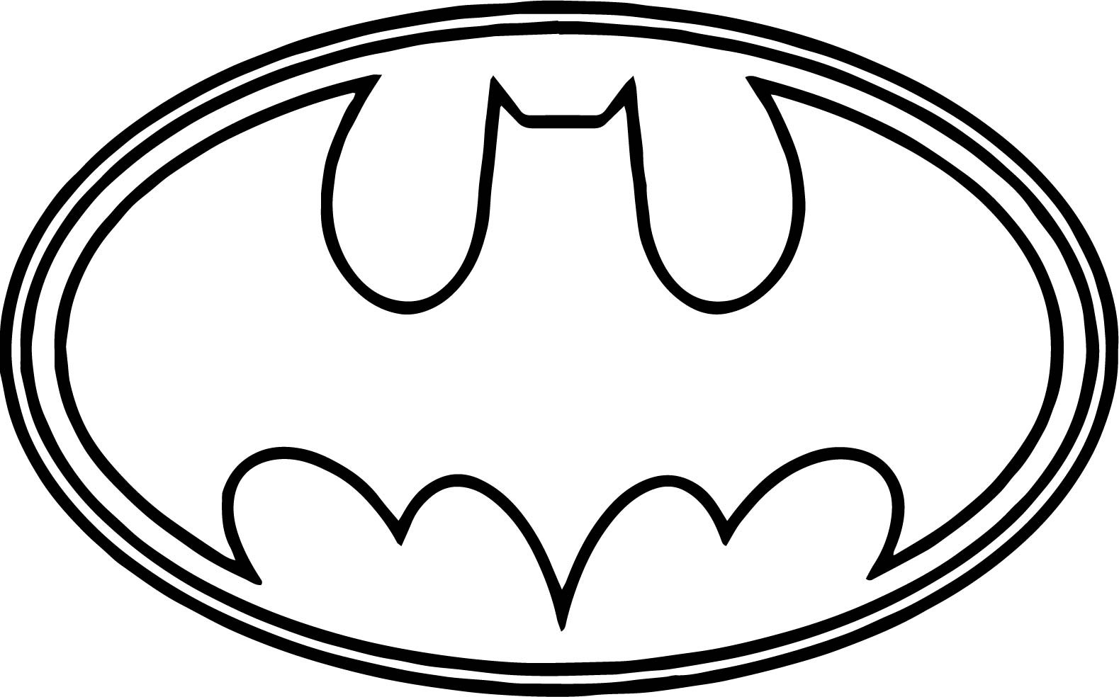 Free Printable Batman Logo Coloring Pages
 Batman Logo Outline Coloring Page