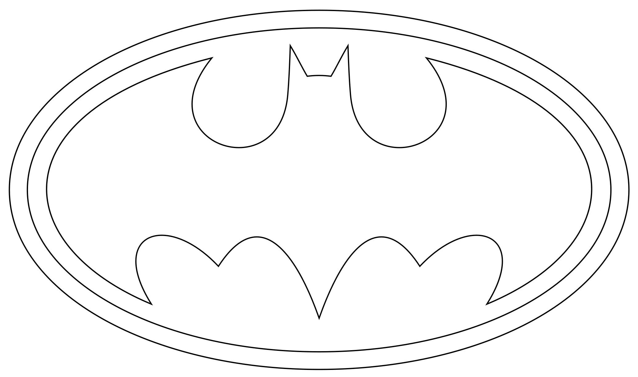 Free Printable Batman Logo Coloring Pages
 Batman