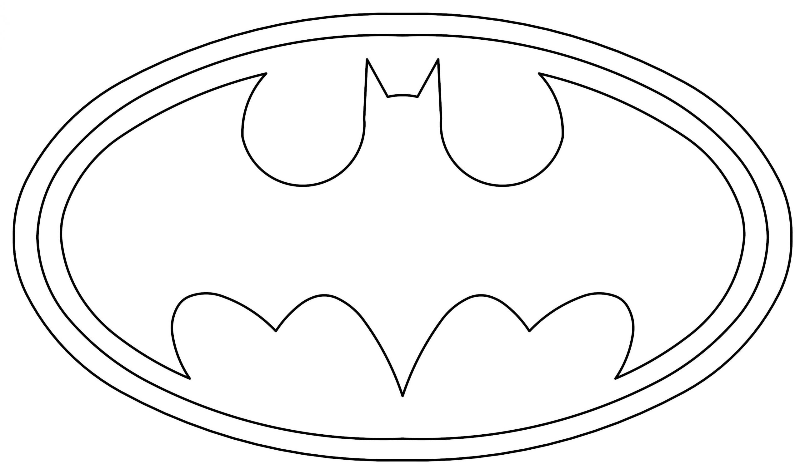 Free Printable Batman Logo Coloring Pages
 Batman Logo Coloring Page Supportive Guru