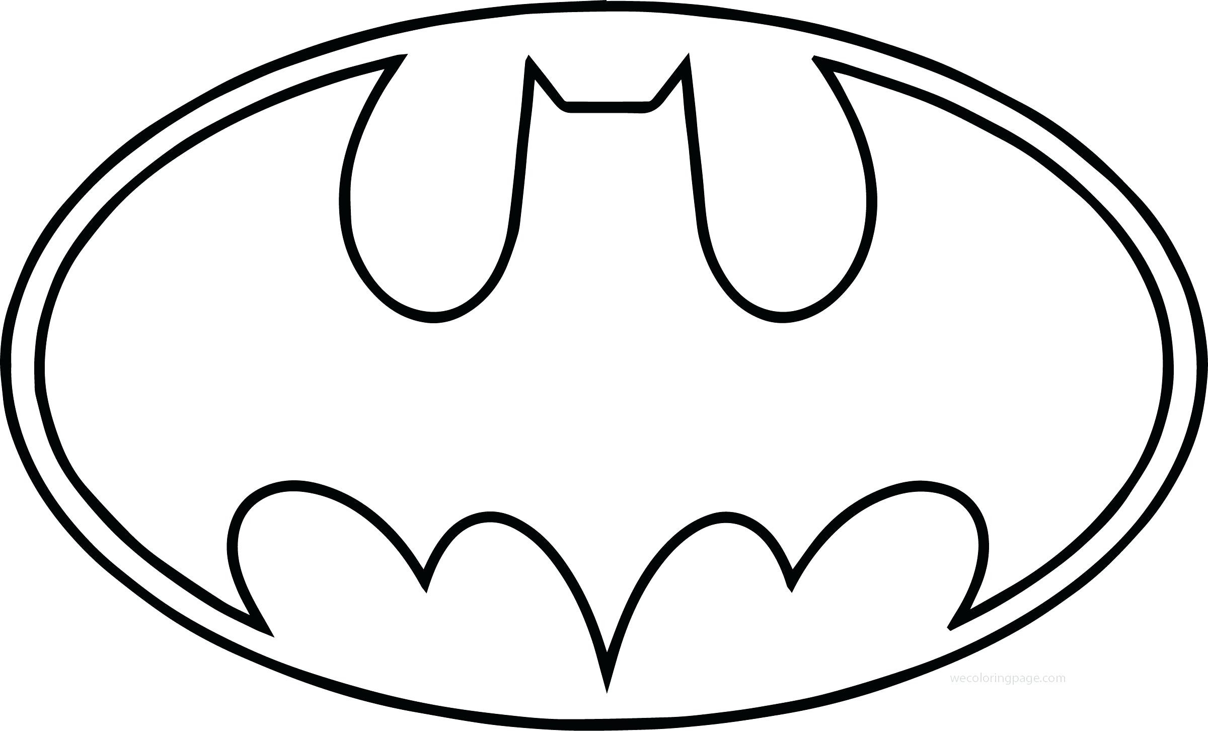 Free Printable Batman Logo Coloring Pages
 Outline Batman