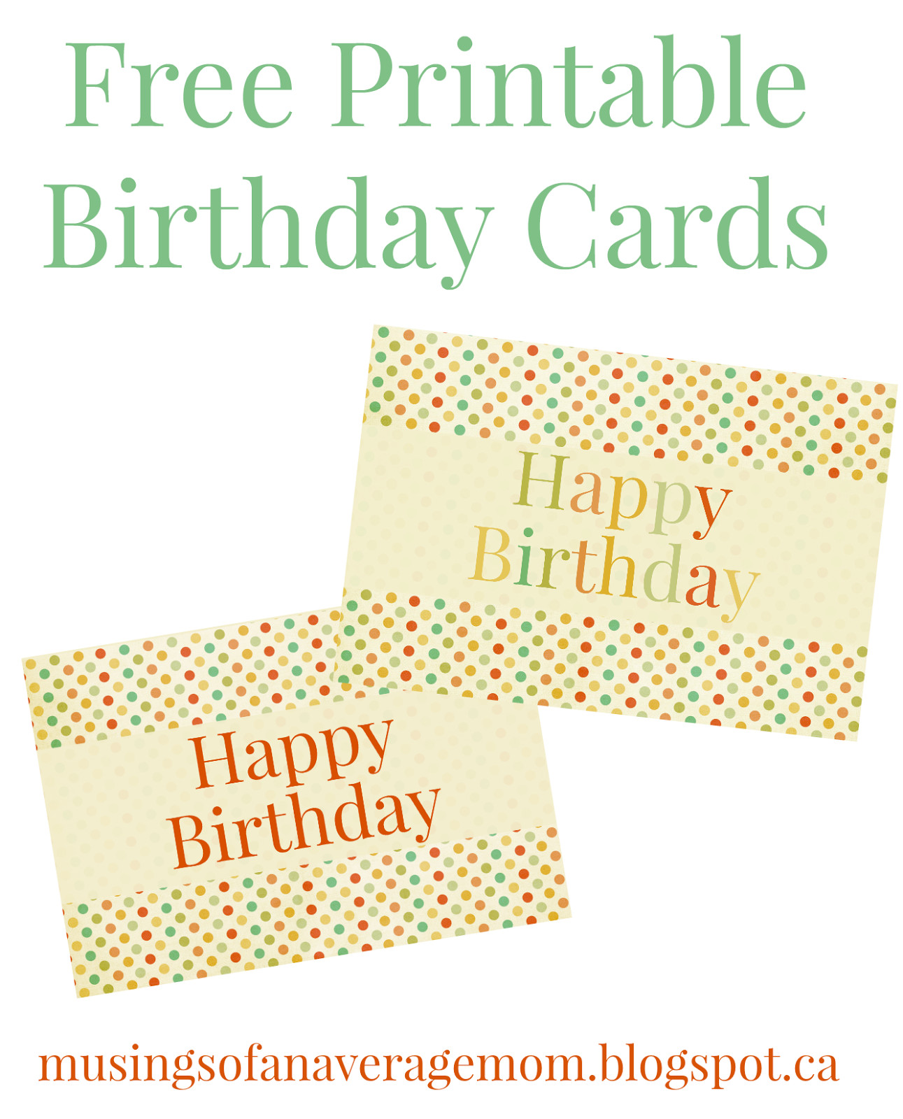 Free Printable Birthday Cards For Mom
 Musings of an Average Mom Free Printable Birthday Cards