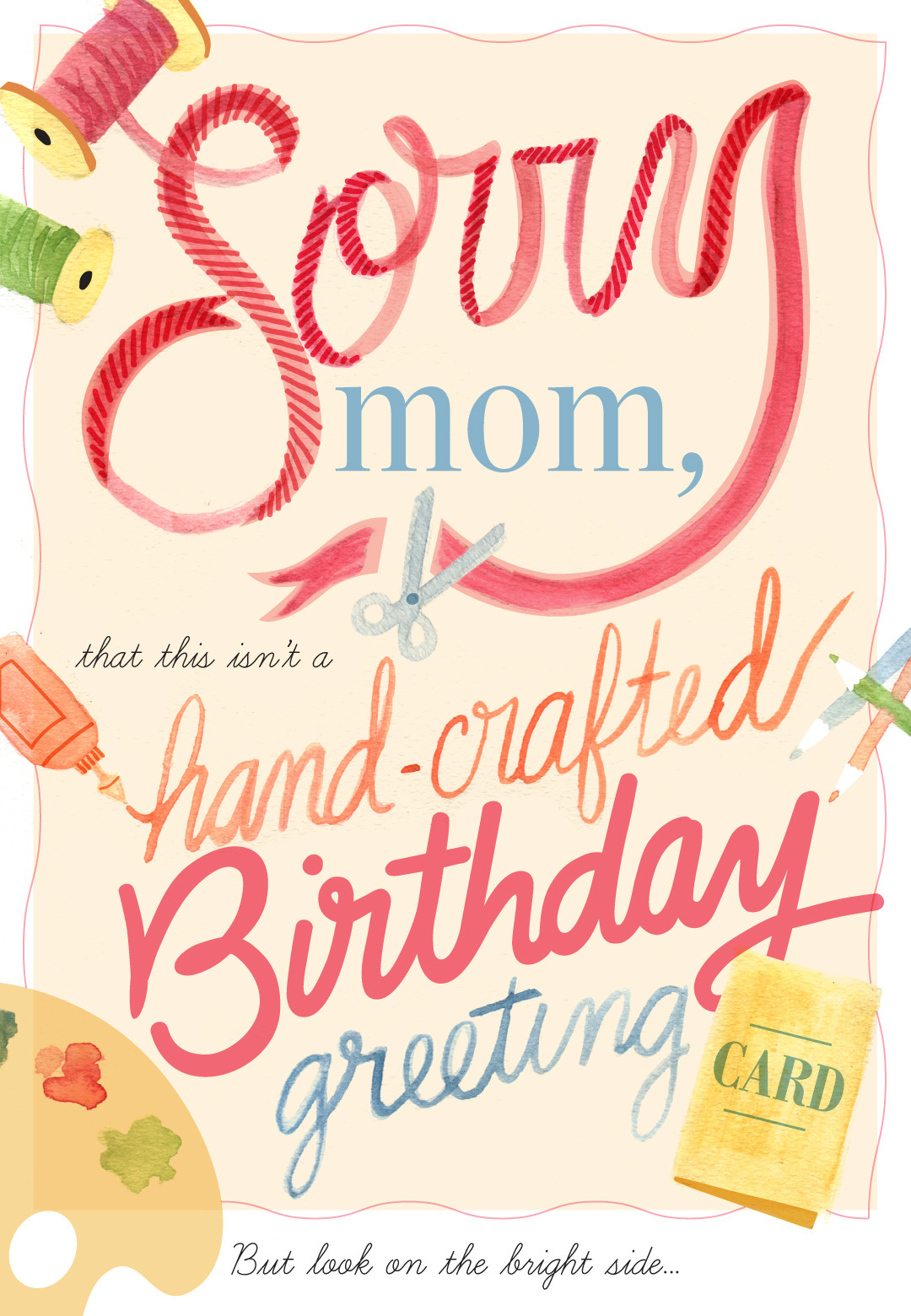 Free Printable Birthday Cards For Mom
 Hand Crafted Birthday Card Free