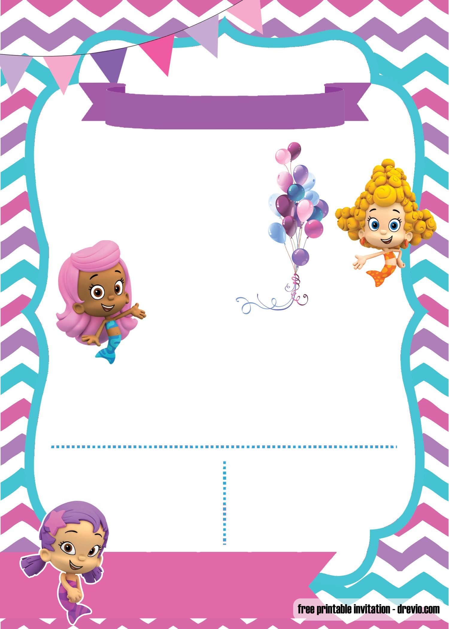 Free Printable Bubble Guppies Birthday Invitations
 FREE Bubble Guppies invitation template – FREE PRINTABLE