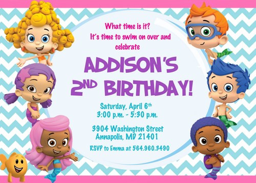 Free Printable Bubble Guppies Birthday Invitations
 Free Printable Bubble Guppies Birthday Invitations – FREE