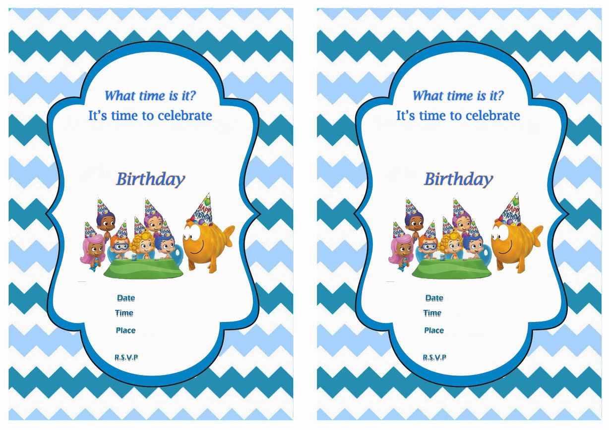 Free Printable Bubble Guppies Birthday Invitations
 Free Printable Bubble Guppies Birthday Invitations – FREE