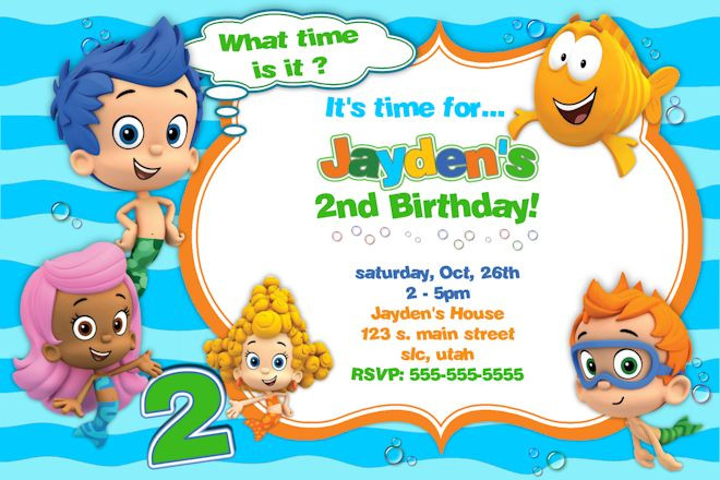 Free Printable Bubble Guppies Birthday Invitations
 Free Printable Bubble Guppies Birthday Invitations