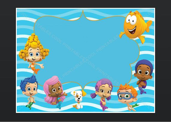 Free Printable Bubble Guppies Birthday Invitations
 bubble guppies invitation template With an elegant design