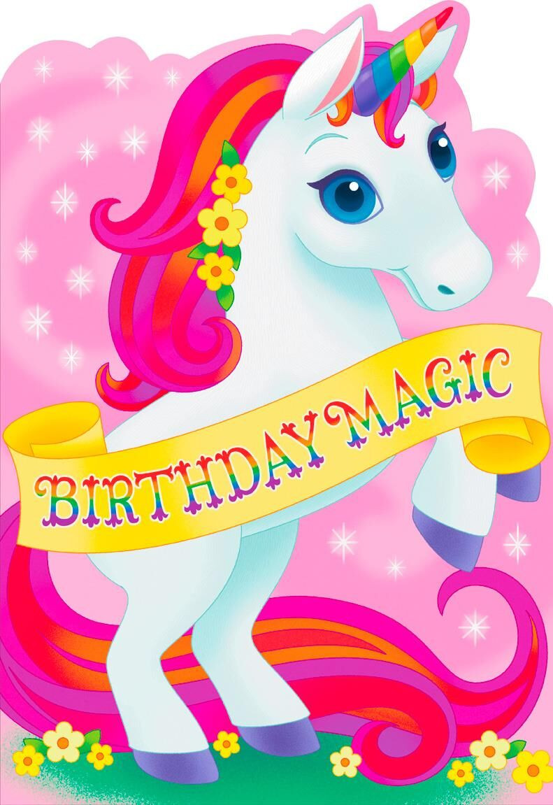 Free Printable Hallmark Birthday Cards
 Birthday Magic Unicorn Jumbo Birthday Card 16 25