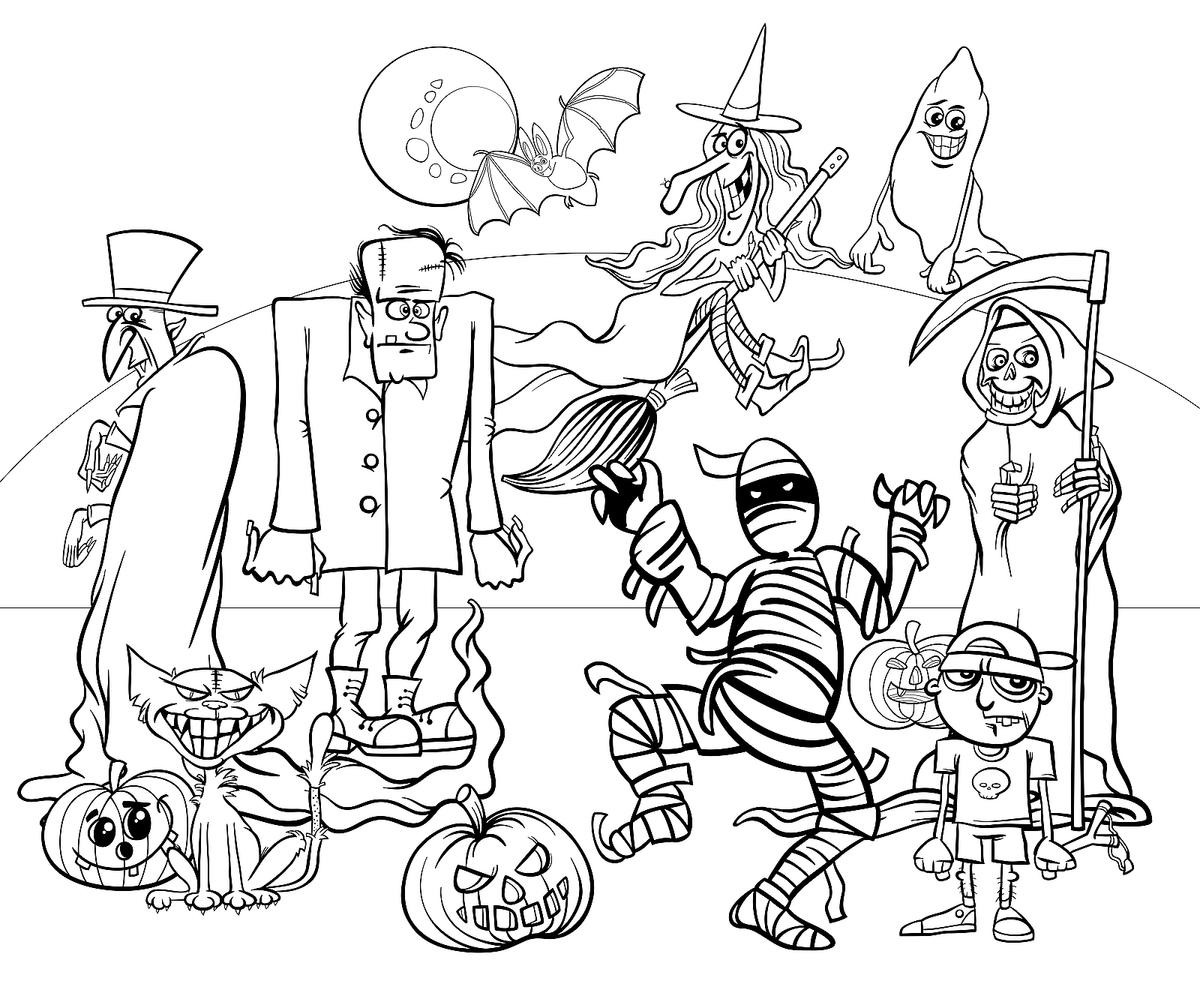 Free Printable Halloween Coloring Pages For Older Kids
 Halloween Coloring Pages 10 Free Spooky Printable